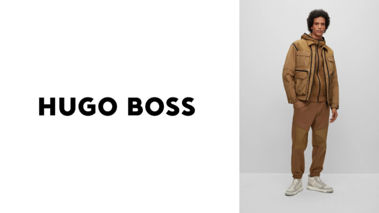 HUGO-BOSS　ロゴ＋コーデ